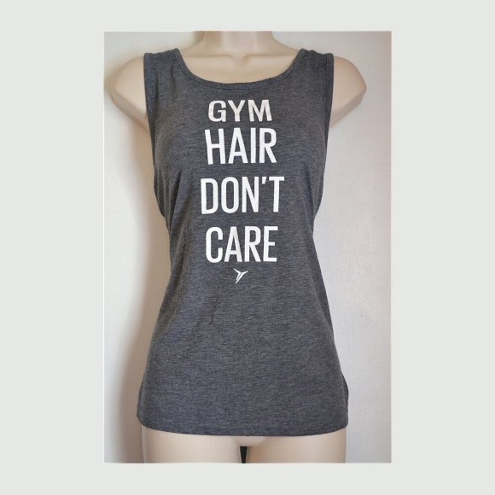 Gym Hair Open Back Tank Size L